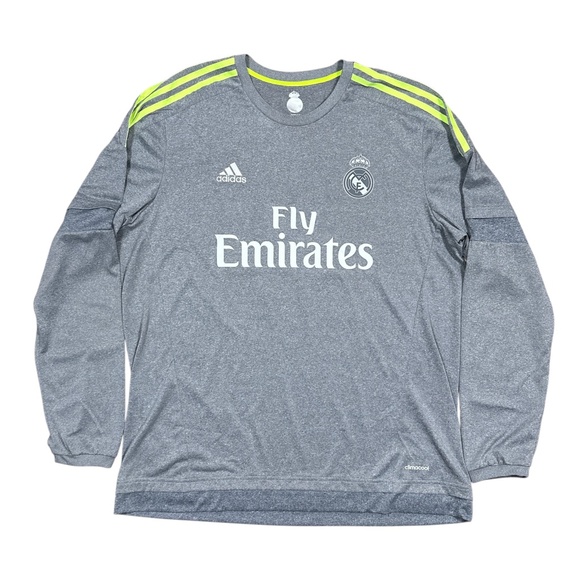 Adidas Real Madrid James Rodriguez 2015 2016 Gray Away Soccer Jersey Mens XL - Picture 2 of 12